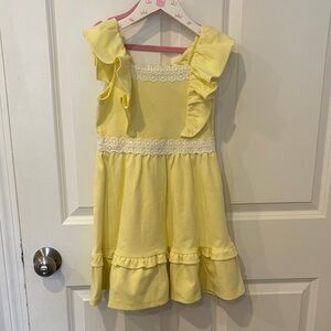 Janie and Jack Yellow Ruffle Dress